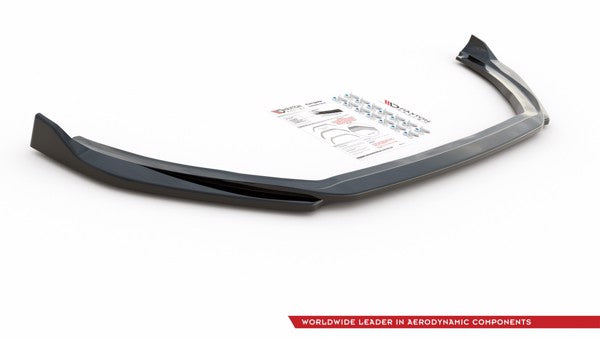 Maxton Front Splitter V.4 Ford Fiesta Mk8 St / St-Line - Gloss Black