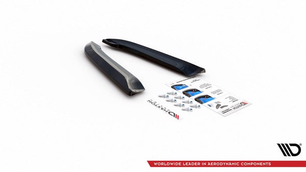Maxton Rear Side Splitters V.2 Audi RS4 Sedan B7 - Gloss Black