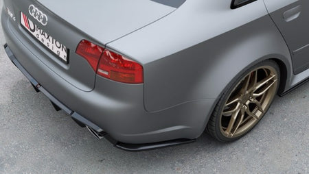 Maxton Rear Side Splitters V.2 Audi RS4 Sedan B7 - Gloss Black