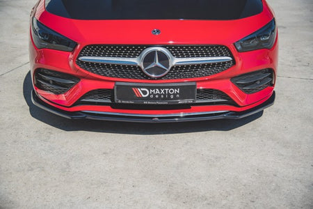 Maxton Front Splitter V.1 Mercedes-Benz Cla Amg-Line C118 - Gloss Black