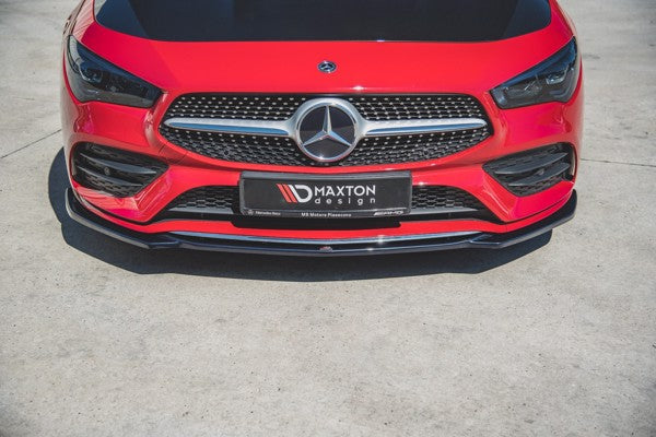 Maxton Front Splitter V.1 Mercedes-Benz Cla Amg-Line C118 - Gloss Black