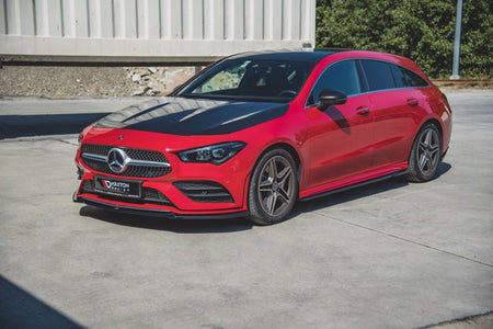 Maxton Front Splitter V.1 Mercedes-Benz Cla Amg-Line C118 - Gloss Black