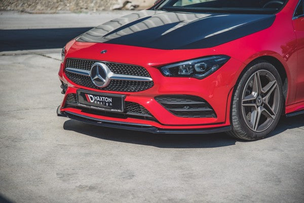 Maxton Front Splitter V.1 Mercedes-Benz Cla Amg-Line C118 - Gloss Black