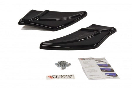 Maxton Rear Side Splitters V.2 VW Golf VIi R - Gloss Black