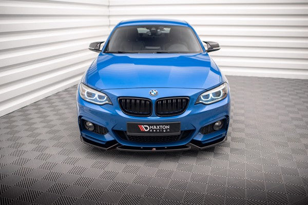 Maxton Front Splitter V.2 BMW 2 M-Pack F22 - Gloss Black