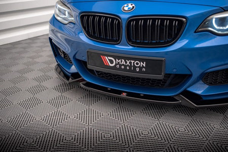 Maxton Front Splitter V.2 BMW 2 M-Pack F22 - Gloss Black