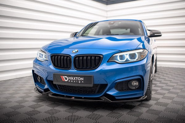 Maxton Front Splitter V.2 BMW 2 M-Pack F22 - Gloss Black
