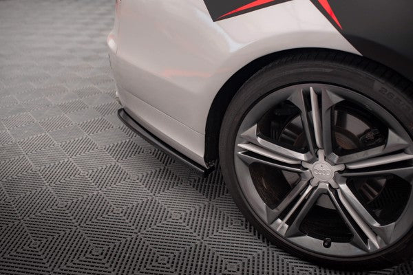 Maxton Rear Side Splitters Audi S8 D4 - Gloss Black