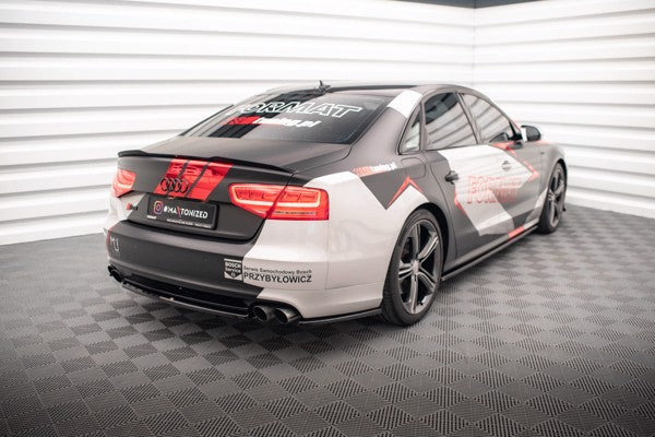 Maxton Rear Side Splitters Audi S8 D4 - Gloss Black