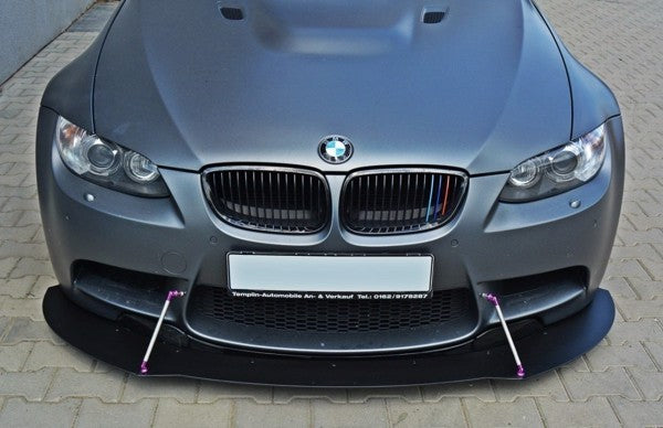 Maxton Front Racing Splitter BMW M3 E92 / E93 (Preface Model) - ABS+Gloss Black