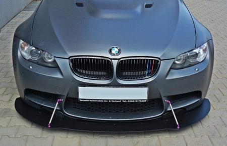 Maxton Front Racing Splitter BMW M3 E92 / E93 (Preface Model) - ABS+Gloss Black