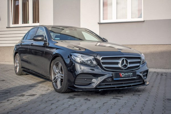 Maxton Front Splitter Mercedes-Benz E43 Amg / Amg-Line W213 - Gloss Black