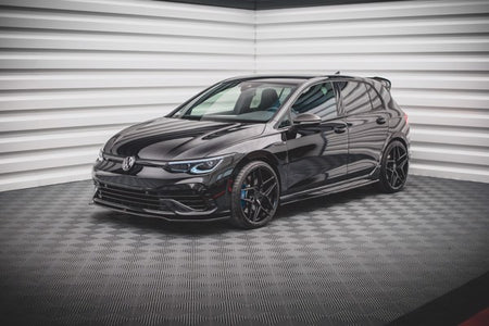 Maxton Front Splitter V.3 Volkswagen Golf R Mk8 - Gloss Black