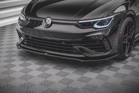 Maxton Front Splitter V.3 Volkswagen Golf R Mk8 - Gloss Black