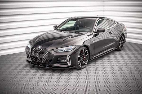 Maxton Front Splitter V.4 BMW 4 M-Pack G22 - Gloss Black