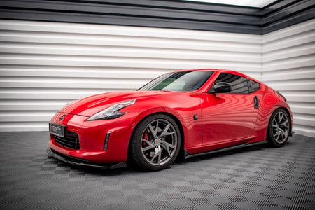 Maxton Side Skirts Diffusers V.2 Nissan 370Z  - Gloss Black