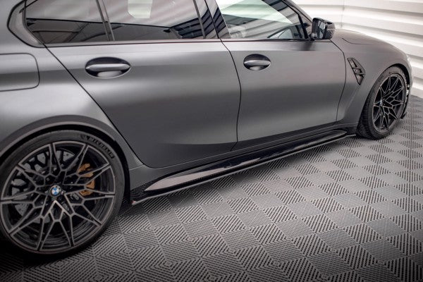Maxton Street Pro Side Skirts Diffusers BMW M3 G80 - Black