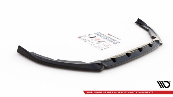 Maxton Front Splitter Peugeot Partner Mk3 - Gloss Black