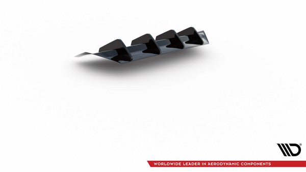 Maxton Rear Valance Audi A4 B9 Facelift - Gloss Black