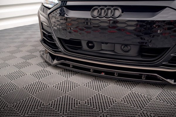 Maxton Front Splitter V.2 Audi E-Tron Gt / RS Gt Mk1 - Gloss Black