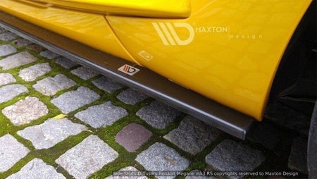 Maxton Side Skirts Diffusers Renault Megane 3 RS - Gloss Black
