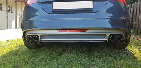 Maxton Central Rear Splitter Audi TT S Mk2 (8J) - Gloss Black