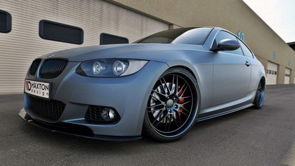 Maxton Front Splitter For BMW 3 E92 Mpack - Gloss Black