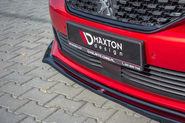 Maxton Front Splitter V.2 Peugeot 508 Mk2 - Gloss Black