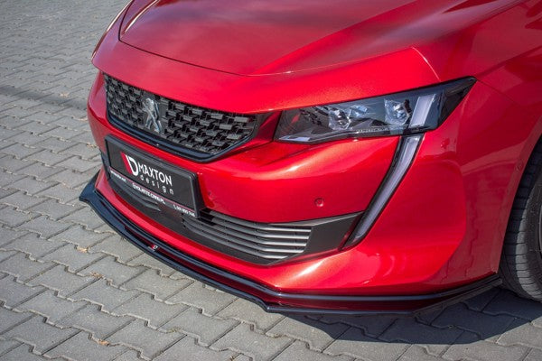 Maxton Front Splitter V.2 Peugeot 508 Mk2 - Gloss Black