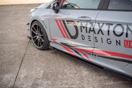 Maxton Side Skirts Diffusers V.3 Ford Fiesta Mk8 St / St-Line - Gloss Black