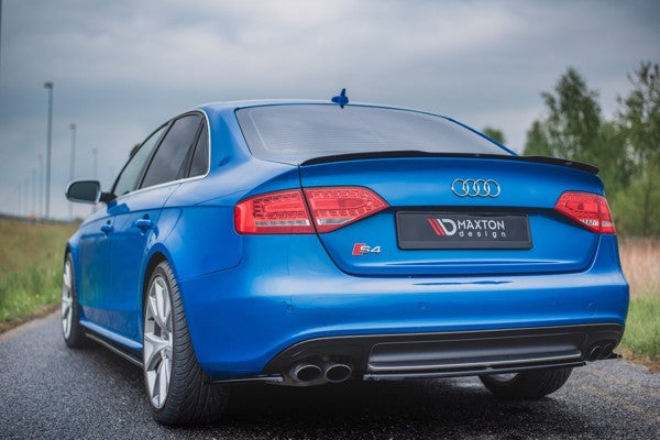 Maxton Spoiler Cap Audi A4 / A4 S-Line B8 / B8 Fl Sedan - Gloss Black