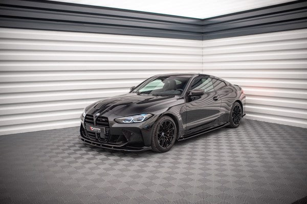 Maxton Side Skirts Diffusers V.1 BMW M4 G82 - Gloss Black