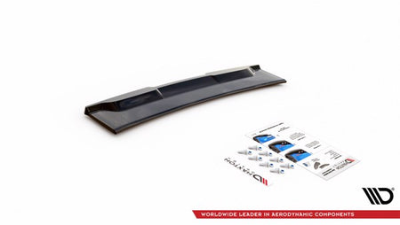Maxton Central Rear Splitter For Ford Kuga St-Line Mk3 - Gloss Black