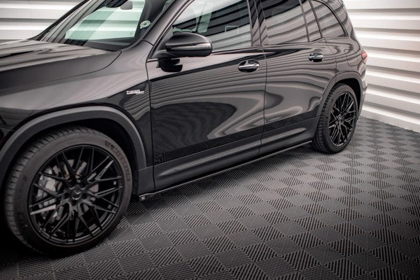 Maxton Side Skirts Diffusers Mercedes-Amg Glb 35 X247 - Gloss Black