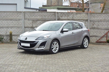 Maxton Side Skirts Diffusers Mazda 3 Mk2 Sport (Preface) - Gloss Black