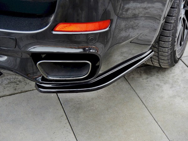 Maxton Rear Side Splitters BMW X5 F15 M-Pack - Gloss Black