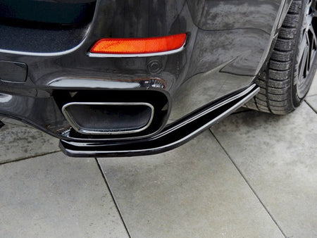Maxton Rear Side Splitters BMW X5 F15 M-Pack - Gloss Black