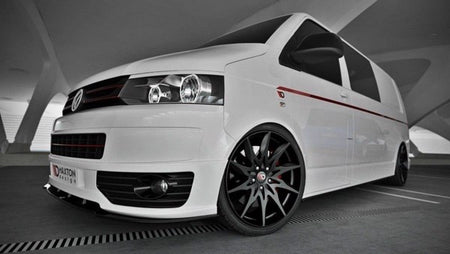 Maxton Front Splitter VW T5 Sportline - Gloss Black