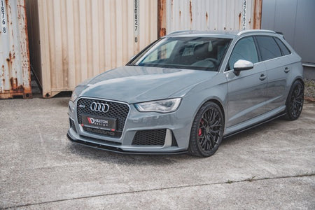 Maxton Racing Durability Front Splitter Audi RS3 8V Sportback - Black