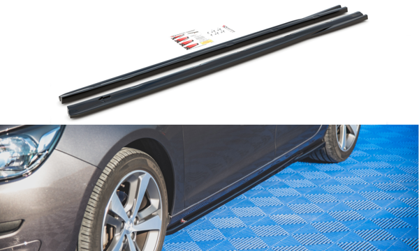Maxton Side Skirts Diffusers Peugeot 308 Mk2 Facelift - Gloss Black