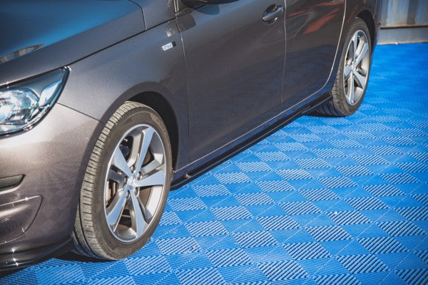 Maxton Side Skirts Diffusers Peugeot 308 Mk2 Facelift - Gloss Black