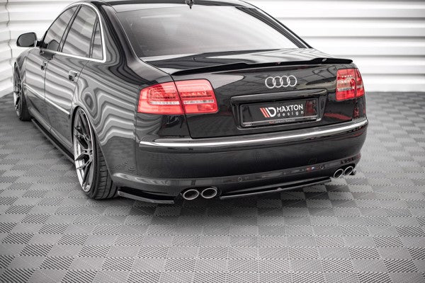 Maxton Central Rear Splitter For Audi S8 D3 - Gloss Black