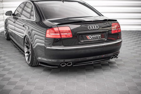 Maxton Central Rear Splitter For Audi S8 D3 - Gloss Black