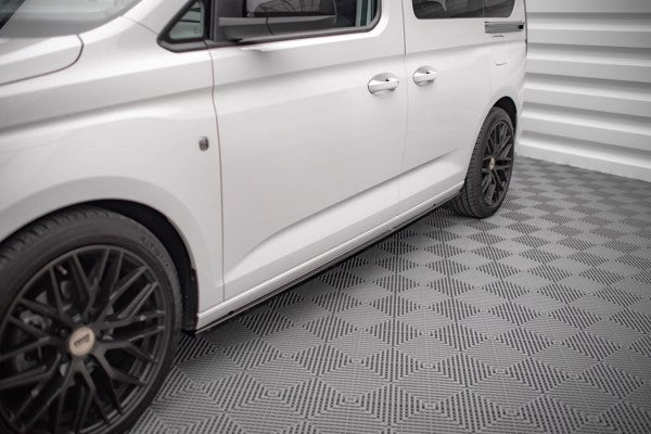 Maxton Side Skirts Diffusers Volkswagen Caddy Mk5 - Gloss Black