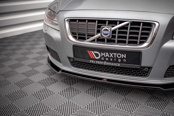 Maxton Front Splitter V.2 Volvo V70 Mk3 - Gloss Black