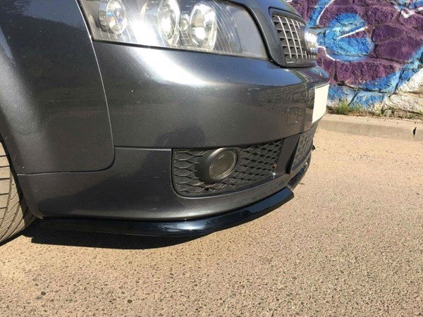 Maxton Front Splitter V.1 Audi A4 S-Line B6  - Gloss Black
