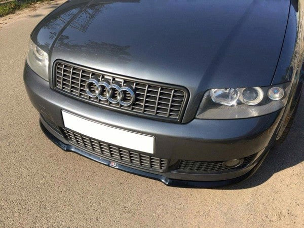 Maxton Front Splitter V.1 Audi A4 S-Line B6  - Gloss Black