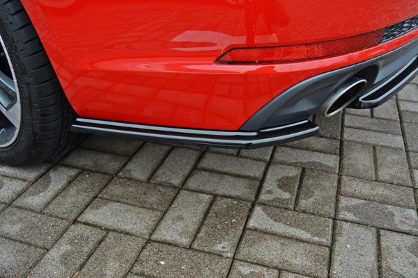 Maxton Rear Side Splitters Audi A4 B9 S-Line - Gloss Black