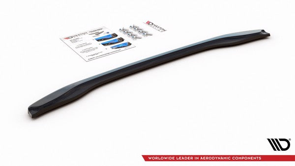 Maxton Central Rear Splitter For BMW X2 F39 M-Pack - Gloss Black