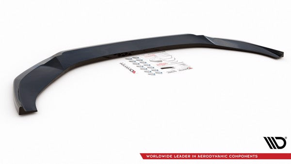 Maxton Front Splitter V.1 Audi A6 S-Line / S6 C8  - Gloss Black